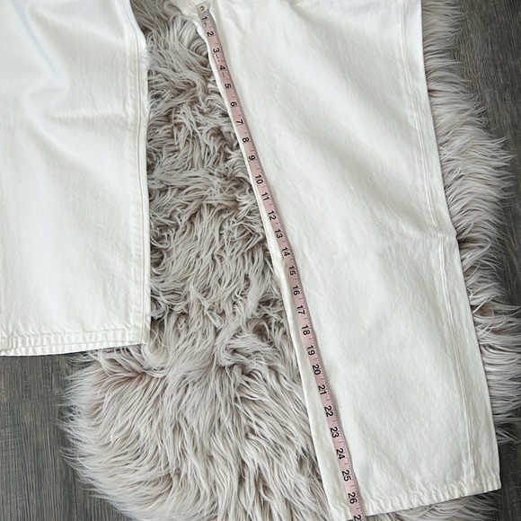 NWT Edwin Kali High Waist Denim Ankle Pant Eggshell Size 33 Reg. $208 - Picture 12 of 13